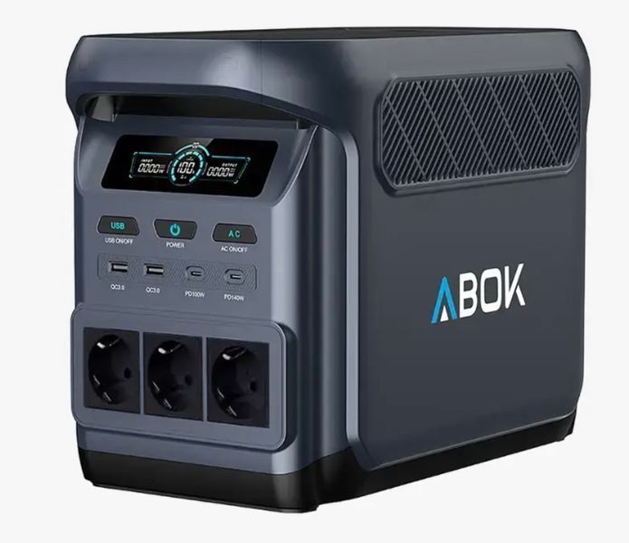 Зарядна станція ABOK 1800 Вт LiFePO4 1024 Wh 789687 фото