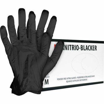 Нітрилові рукавички RNITRIO-BLACK неопудрені (100 шт) 3157988696 фото