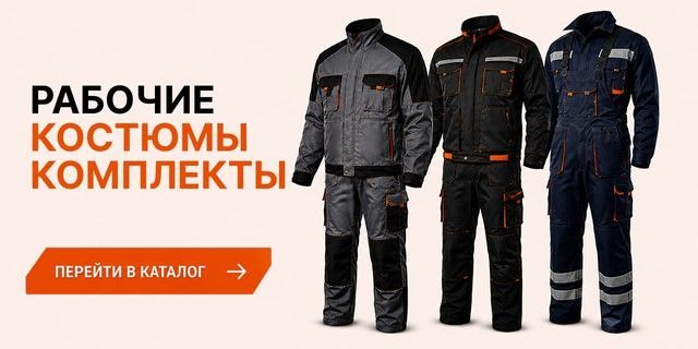 Рабочие костюмы и комплекты для профессионального использования